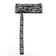 thumbnail image 3 of 1pc Women's Cool And Dark Street Style White Letter Printed Contrast Waist Belt, A Clothing Accessory For Personalized Dressing, 3 of 5