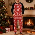 thumbnail image 2 of KeShDi Christmas Pajamas Men's Christmas Fashion Christmas Plaid Print Tops And Pants Pajama Suit Homewear Red L, 2 of 5