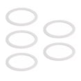 thumbnail image 2 of Amosfun Silicone Ring for Glass Jars White 5Pcs 3x0.1in Sealing Rings, 2 of 6