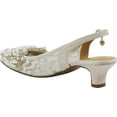 thumbnail image 4 of J. Renee Womens Strovanni Embellished Slingback Kitten Heels, 4 of 6