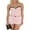Pink, variant on EYIIYE Women Summer Sexy Camisoles Ladies Lace Patchwork Ruched Vests Sweetheart Neckline Sleeveless Waistcoat Backless Tank Tops Slim Cropped Blouses Streetwear for Club Bar