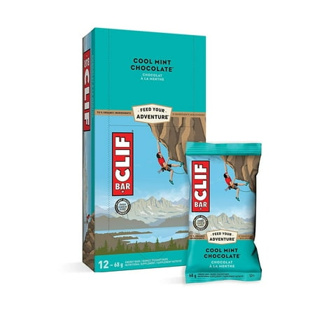 CLIF Cool Mint Chocolate Bar 12 Count 2.4 OZ