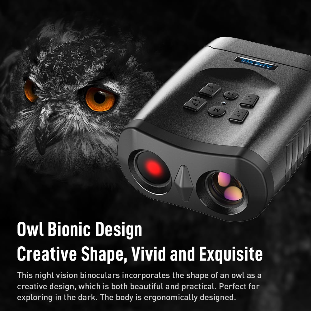 APEXEL Night Vision Binoculars Goggles for Hunting Digital Infrared Binoculars with 32GB Memory Card Large Screen for Day/Night