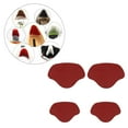 thumbnail image 4 of Shoe Heel Pad Insoles Heel Repair Sticker Insert Heel Stick Heel Blister Foot Care Heel Cushion Inserts - red, 4 of 10