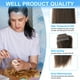 thumbnail image 4 of Uxcell 15 cm trenzas de cabello para muñecas, 6 piezas de pelucas de cabello sintético lacio, castaño oscuro, 4 of 5
