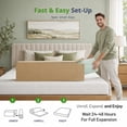 thumbnail image 6 of Continental Sleep, 2" High Density CertiPUR-US Foam Mattress Topper, Queen, 6 of 7