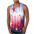 thumbnail image 1 of Tanques para Hombre para el Verano Solto Chaleco Impresión Deportivo Cuello Redondo, Casual, 1 of 4