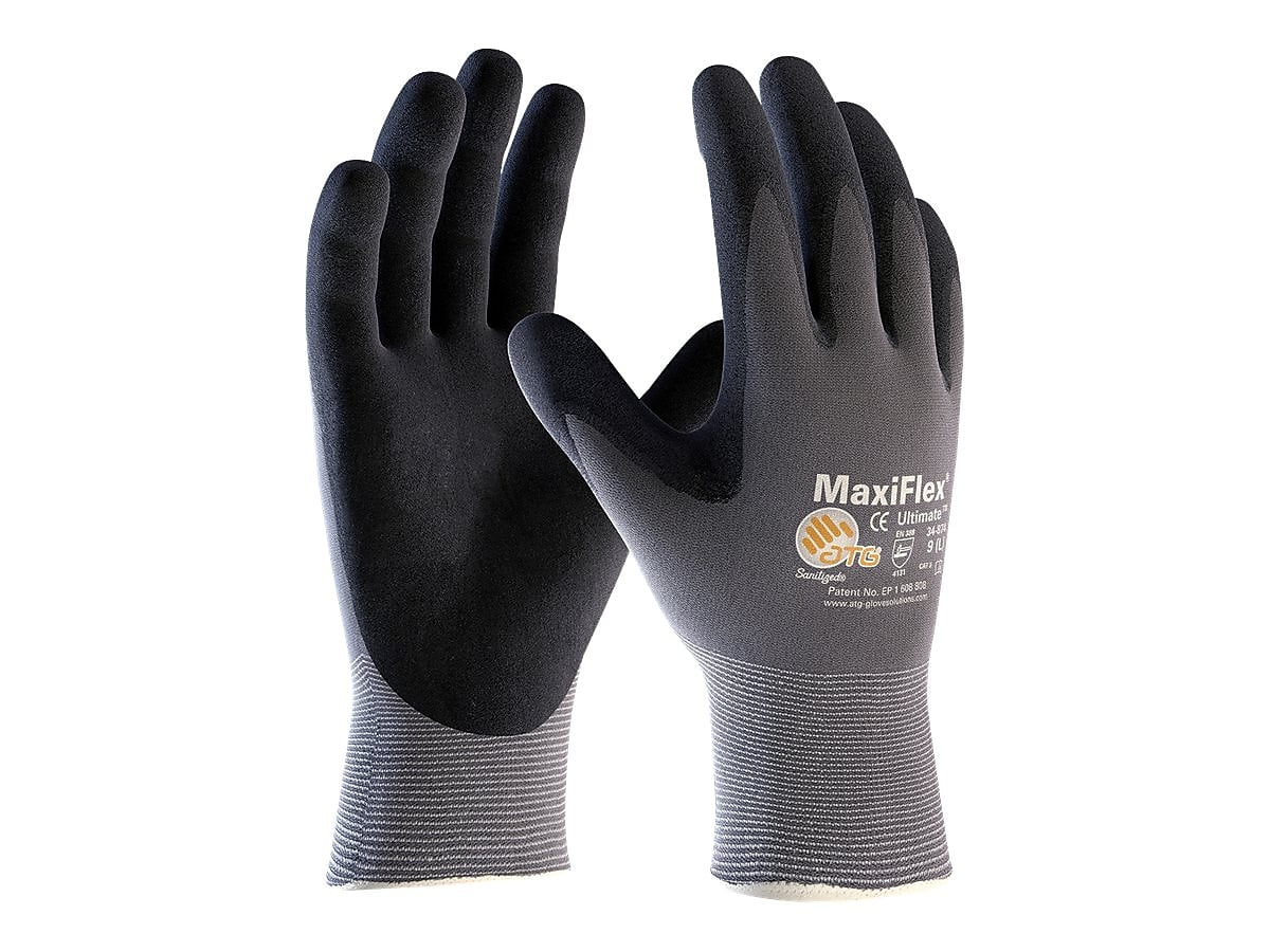 saltet organisere Ren og skær ATG 3 Pack MaxiFlex Endurance 34-844 Seamless Knit Nylon Work Glove with  Nitrile Coated Grip on Palm & Fingers, Sizes Small to X-Large (Large),  Black and gray (34-844 - LARGE - 3/PACK) - Walmart.com