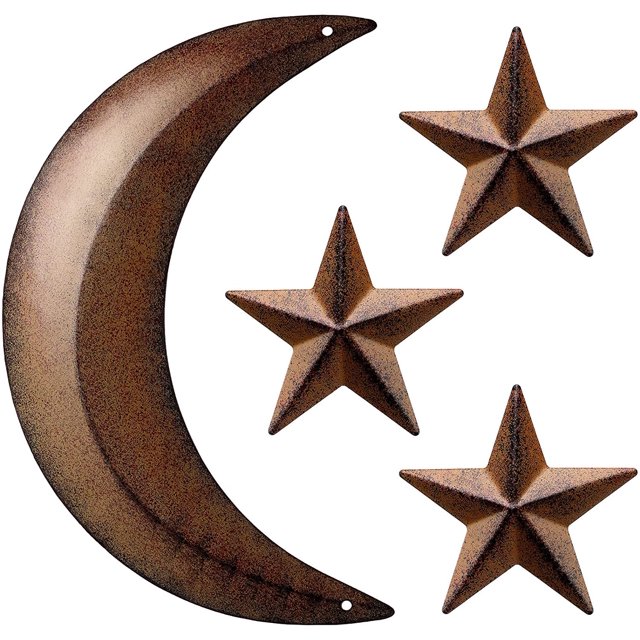 Decoración de pared bohemia XCF fases lunares metal colgante estilo nórdico