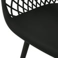 thumbnail image 2 of GDF Studio Tate Outdoor Modern Dining Chair , Set of 4, Black, 2 of 6