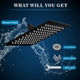 Rain Shower Head 12 Inches Large Rainfall Shower Head Made of 304