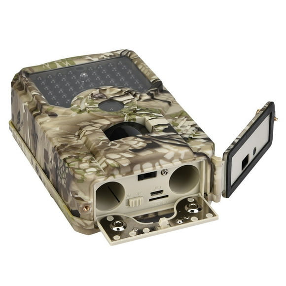 Trail Camera 12MP 1080P, Game Hunting Camera with Night Vision 0.8s Time 100 PIR Detection, IP56 Waterproof Trail Cam for Wildlife Monitoring