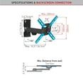 thumbnail image 6 of Barkan Full Motion TV Wall Mount 13 - 43 inch Various Screens Fit Patent Lifetime Warranty, 6 of 10