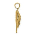 thumbnail image 2 of Finest Gold 14K Yellow & Rhodium Diamond-Cut White Baseball Bat Glove Ball Pendant, 2 of 7