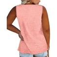thumbnail image 3 of Sweat Heart Neck Women Plus Size Sleeveless Tank Tops Summer Causal Shirt, 3 of 4