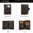thumbnail image 6 of Cigar Humidor Case for 5-10 Cigars, Genuine Leather Travel Case with Spanish Cedar Wood, 72% Boveda Humidity Pack, Humidifier Pocket, Accessory Pockets & Phone Pocket, Versatile Gift for Men, 6 of 9