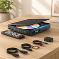 thumbnail image 1 of 1 Pack Mini DVD Player para TV con y Salida, Compatibilidad 1080P, Libre de Regiones, Puerto para Tarjeta USB/SD, Control Remoto Incluido, Reproduce DVD VCD SVCD, Compatible con PAL/NTSC, 1 of 8