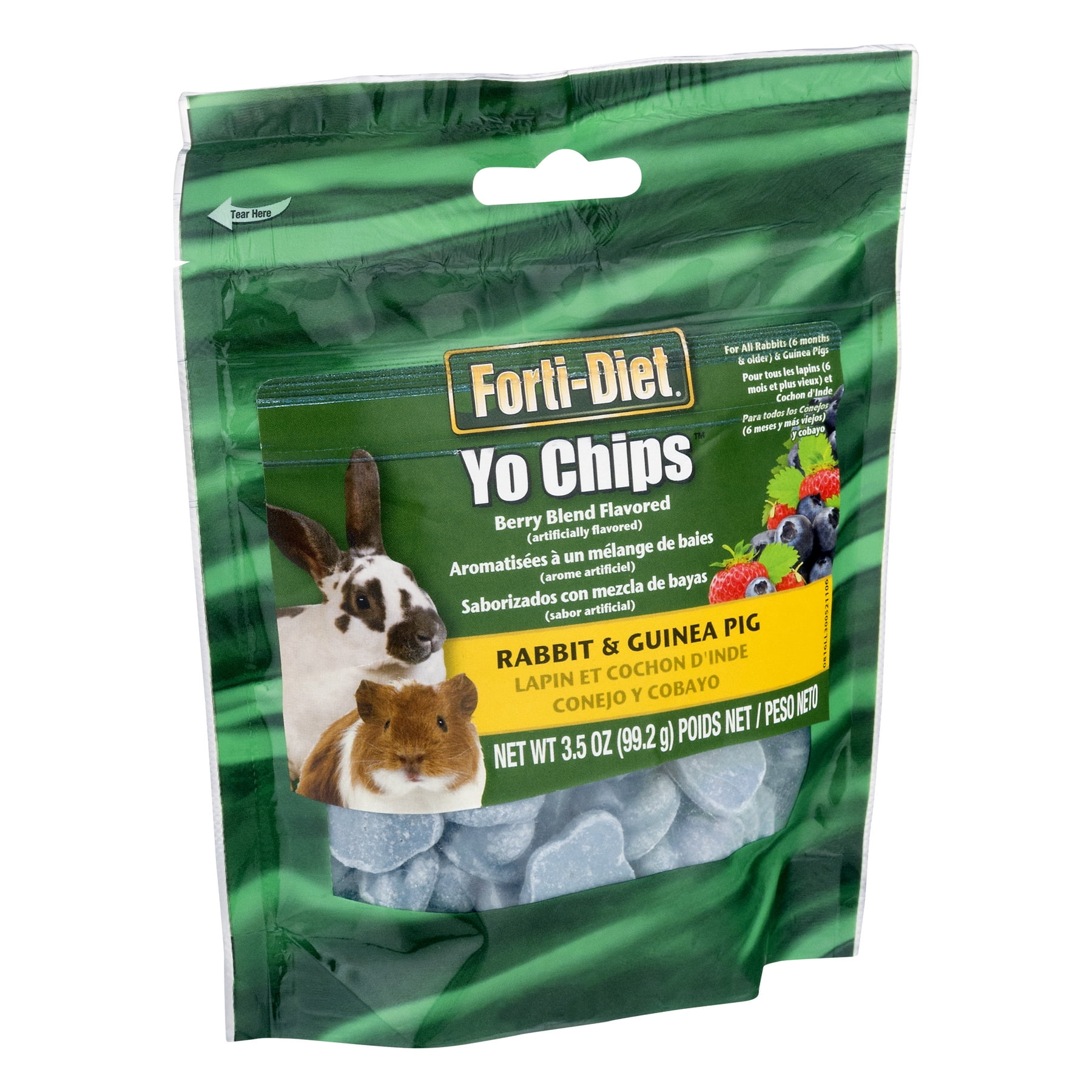 Patio Kaytee Mixed Berry Flavor Yogurt Chips for Rabbit and Guinea Pig