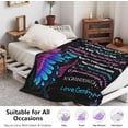 thumbnail image 4 of LHSHID Granddaughter Flannel Throw Blanket Lightweight Ultra Soft Fleece Perfect for Birthday Graduation Christmas Gifts 30"x40", 4 of 7