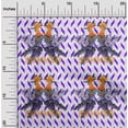 thumbnail image 2 of oneOone Rayon Purple Fabric Tropical Birds With Geometrical Background Sewing Craft Projects Fabric Prints By Yard 56 Inch Wide, 2 of 4