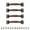 Red bronze, variant on DICEWEN Pack of 4 Gate Handles Bows-Shaped Garage Door Handle Metal Pulls for Wardrobes Cupboards and Fences Furniture Knob