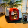 thumbnail image 6 of Covered Cat Litter Box for Indoor Cats, Anti-Splashing Large Enclosed Litter Box Easy Clean, and Assemble, Include Scoop and Mat, 6 of 7