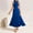 Blue, variant on ZZwxWA Crossover Halter Cocktail Maxi Dress for Women Elegant Sleeveless Swing A-Line Beach Vacation Formal Party Dress