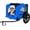 Blue, variant on Dog Bike Trailer with 16" All-Terrain Wheels & Universal Hitch, Foldable Pet/Cargo Carrier for Bicycles, Camping, Hiking Blue Light