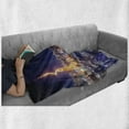 thumbnail image 6 of City Soft Flannel Fleece Throw Blanket, Vibrant Illustration of Tokyo Japan at Night Busy Life Business District, Cozy Plush for Indoor and Outdoor Use, 50" x 70", Multicolor, by Ambesonne, 6 of 6