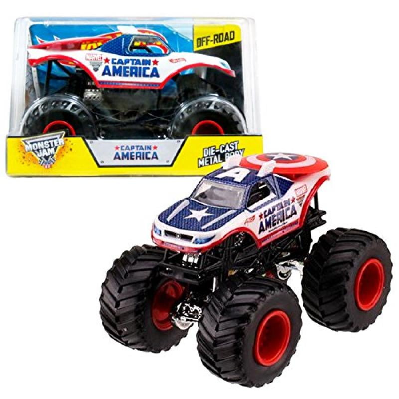 hot wheels captain america monster truck