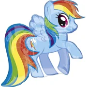 Anagram My Little Pony Rainbow Dash Foil Balloon, 28"