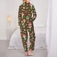thumbnail image 3 of Pajama Sets for Women 2 Pcs, Mushrooms and Autumn Button Down Long Sleeve Sleepwear Lounge PJ Sets, 3 of 6