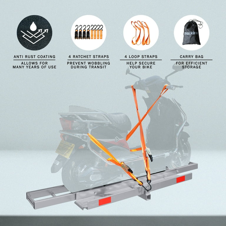 Mockins 500 Capacity HeavyDuty Steel Hitch Mount Dirt Bike, 50 OFF