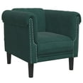 thumbnail image 2 of vidaXL Ensemble de Canapé 3 Pcs Velours Vert Foncé, 2 of 5