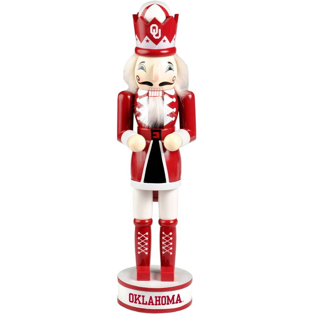 Forever Collectibles NCAA 14" Wooden Nutcracker, University of Oklahoma Sooners