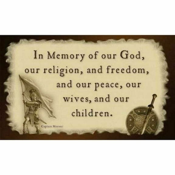 CAPTAIN MORONI TITLE OF LIBERTY LATTER DAY SAINTS LDS JOSEPH SMITH FLAGS MORMON