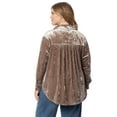 thumbnail image 5 of Jessica Simpson Women's and Women's Plus Romy Velvet Shacket, Sizes XS-4X, 5 of 5