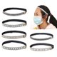 thumbnail image 2 of Diadema con botones, máscara elástica, banda para el cabello, taladro de vidrio, gorros deportivos, gorros deportivos, fácil de usar, diseño diversificado, 2 of 5