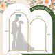thumbnail image 4 of Juego de 2 soportes de arco de metal (6 pies/5 pies), marco de arco de boda dorado, soporte de arco de globos para boda, baby shower, cumpleaños, ceremonia, Decoración de Fiesta, 4 of 4