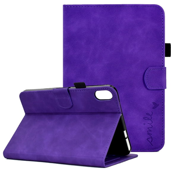 Allytech iPad 10th Generation Case with Pencil Holder, 2022 iPad 10.9 Case Cover 10th Generation, Auto Wake/Sleep Drop Proof Cards Slots Magnet Buckle Business Smart Case Cover for iPad 10.9", Purple