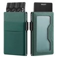 thumbnail image 1 of Cartera VULKIT minimalista con ventana de identificación y bloqueo RFID, verde, 1 of 6