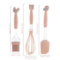 thumbnail image 3 of BBQ Utensil Set | 3-Piece Kitchen Tool Kit – Plastic Handle Whisk, Spatula, Griddle Scraper Brush | Heat-Resistant, Non-Stick, Dishwasher Safe, Durable Cooking Accessories for Grilling Baking, 3 of 9