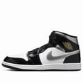 thumbnail image 2 of Men’s Size 9 N I-K-E A i r-Jor-dan 1 SE Mid Black White Metallic Silver HV0789-010, 2 of 6