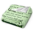 thumbnail image 3 of Irish Blessing Blanket St. Patrick''s Day Throw Blankets for Couch Sofa Positive Encourage Gift for Friends 50x60 Inches, 3 of 6