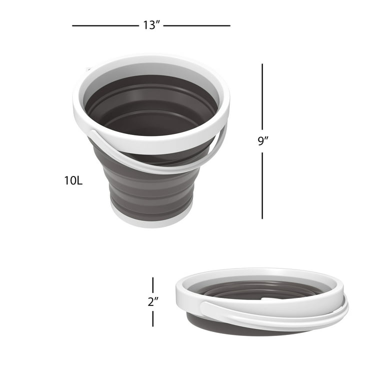 Multiuse Collapsible Bucket- Portable Water/Ice Bucket, Wash Basin