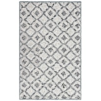 SAFAVIEH Soho Donette Geometric Area Rug, Grey/Ivory, 4' x 6'