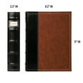 thumbnail image 6 of Bellagio-Italia CD/DVD Storage Binder - Brown - Leather - 96-Disc Capacity - Storage Organizer for DVDs, CDs, Blu Rays, & Video Games - Acid-Free Binder Organizer Sheets - 2 Pack, 6 of 6