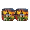 thumbnail image 7 of Balery Fall Village Scenery Sun Shield 2 Pack For Car Front Windows Foldable Sun Visor Protector Blocks Max Uv Rays And Keeps Your Vehicle Cool For Most Sedans Suv Truck, 7 of 7