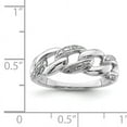 thumbnail image 2 of 925 Sterling Silver Rhodium Plated Diamond Ring Size 6, 2 of 2
