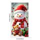 thumbnail image 3 of 180x90cmChristmas High-end Santa Claus Snowman Reindeer Polyester Material Decoration Door Curtain Hanging Decoration, 3 of 4